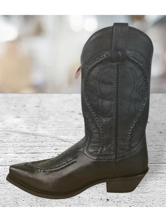 Laredo Laramie Snip Toe Boots Size 10D 68430 Black Goat Bucklace Snip NWB main image 5